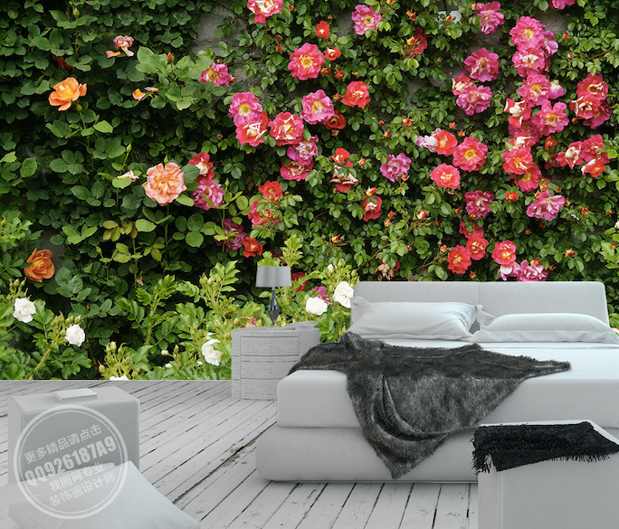 3D Flower Wall WG232 Wall Murals