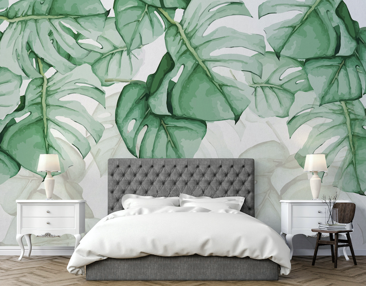 3D Bright Leaves WG243 Wall Murals