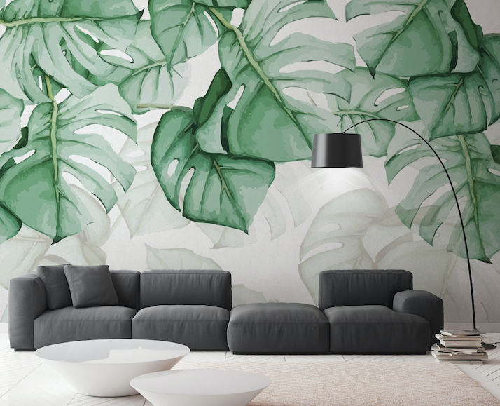 3D Bright Leaves WG243 Wall Murals