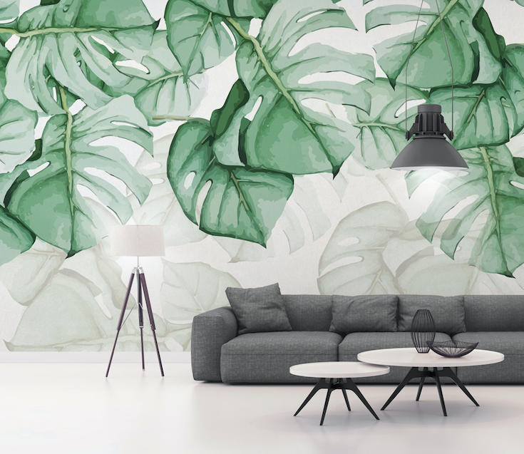 3D Bright Leaves WG243 Wall Murals