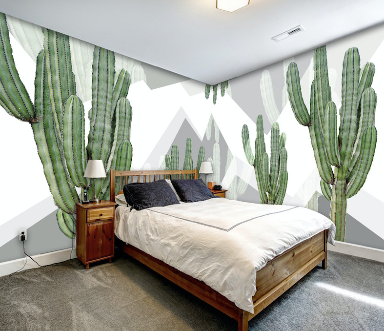 3D Tall Cactus WG260 Wall Murals