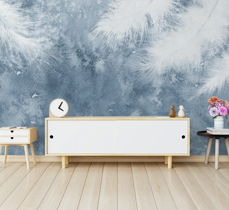 3D Soft Feather WG025 Wall Murals Wallpaper AJ Wallpaper 2 