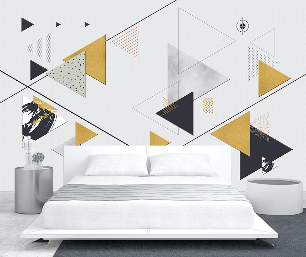 3D Colored Triangle WG280 Wall Murals