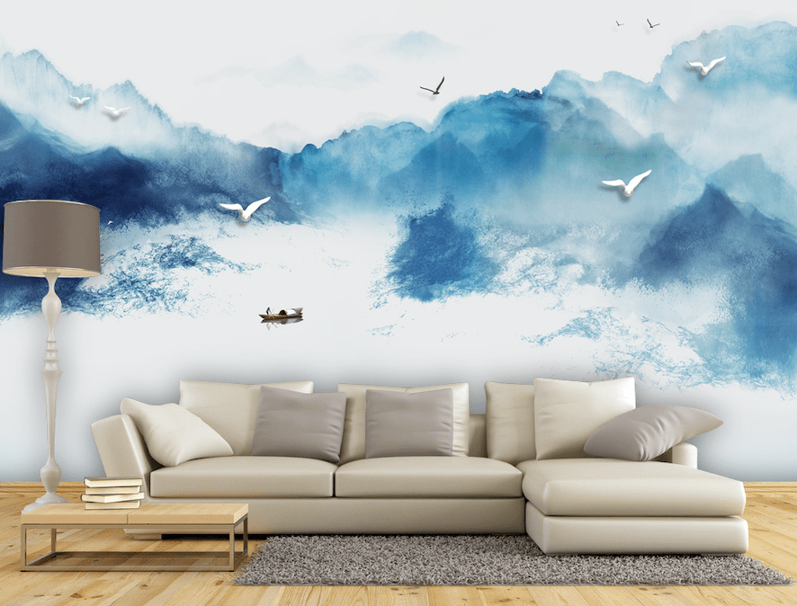 3D Valley Birds WG017 Wall Murals Wallpaper AJ Wallpaper 2 