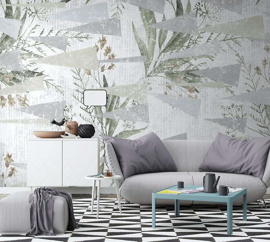 3D Leaf Pattern WG033 Wall Murals