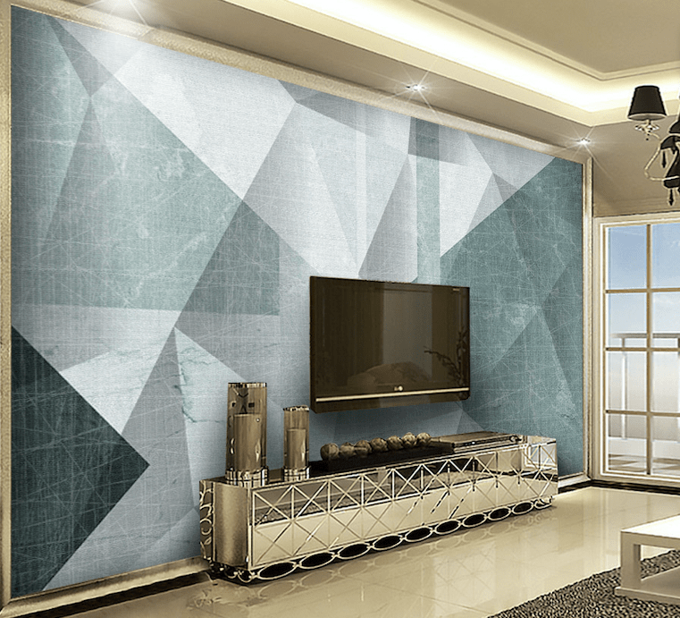 3D Geometric Patchwork WG089 Wall Murals Wallpaper AJ Wallpaper 2 