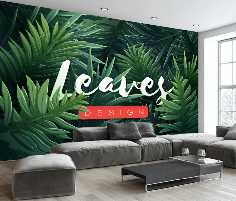 3D Green Leaf WG174 Wall Murals Wallpaper AJ Wallpaper 2 