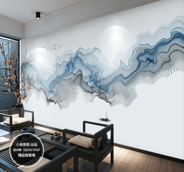 3D Blue Wave WG168 Wall Murals Wallpaper AJ Wallpaper 2 