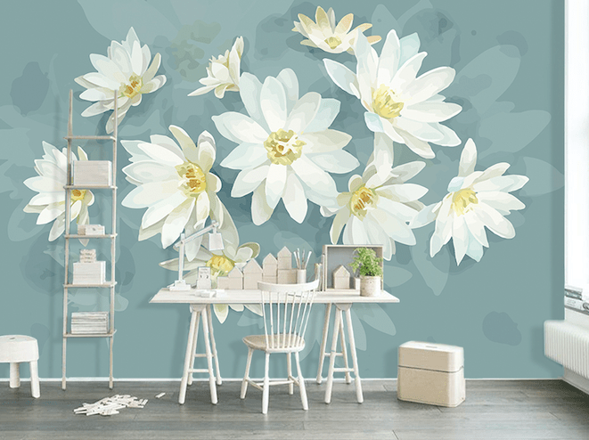 3D Summer Lotus WG184 Wall Murals Wallpaper AJ Wallpaper 2 