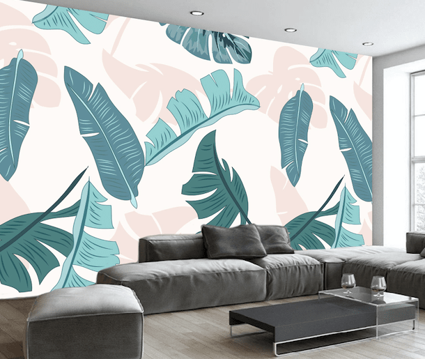 3D Green Leaf WG245 Wall Murals Wallpaper AJ Wallpaper 2 