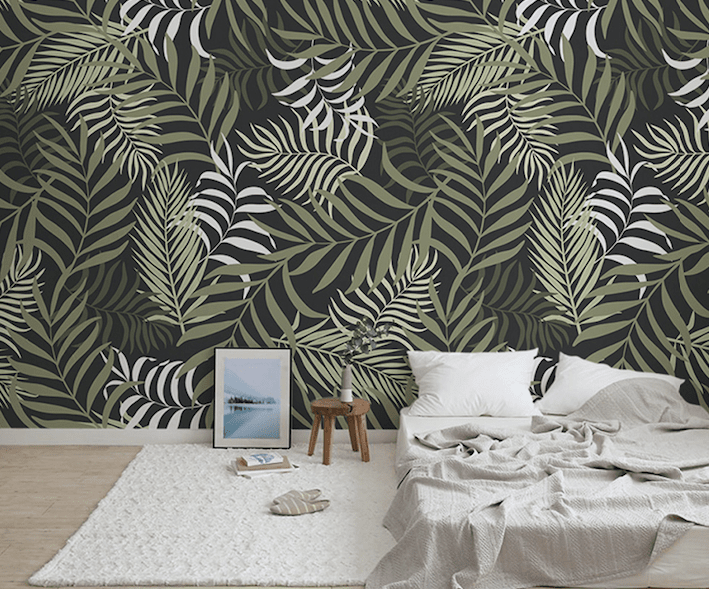 3D Green Leaf WG244 Wall Murals