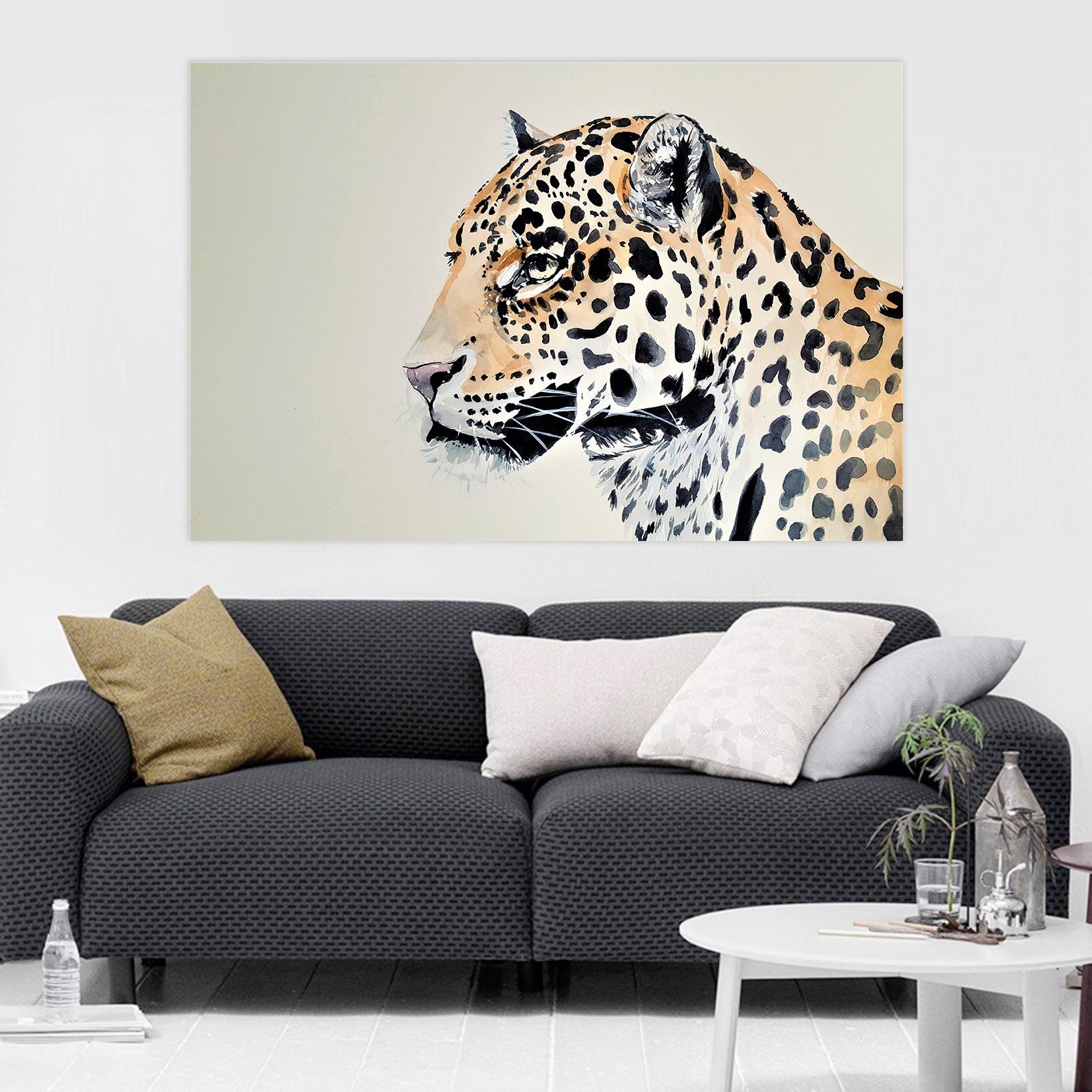 3D leopard Look 92 Animal Wall Stickers Wallpaper AJ Wallpaper 2 