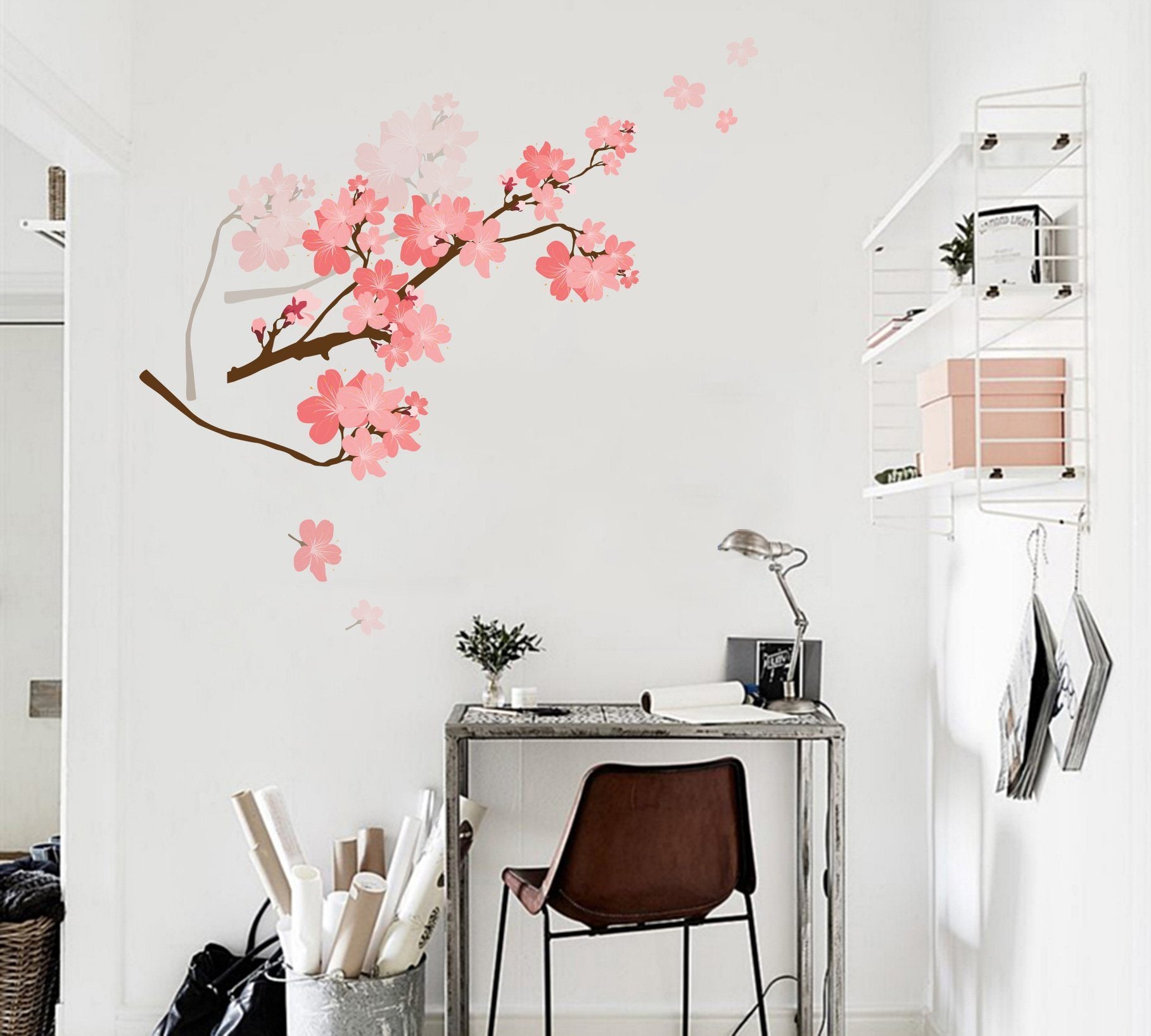 3D Peach Blossom Branch 167 Wall Stickers Wallpaper AJ Wallpaper 