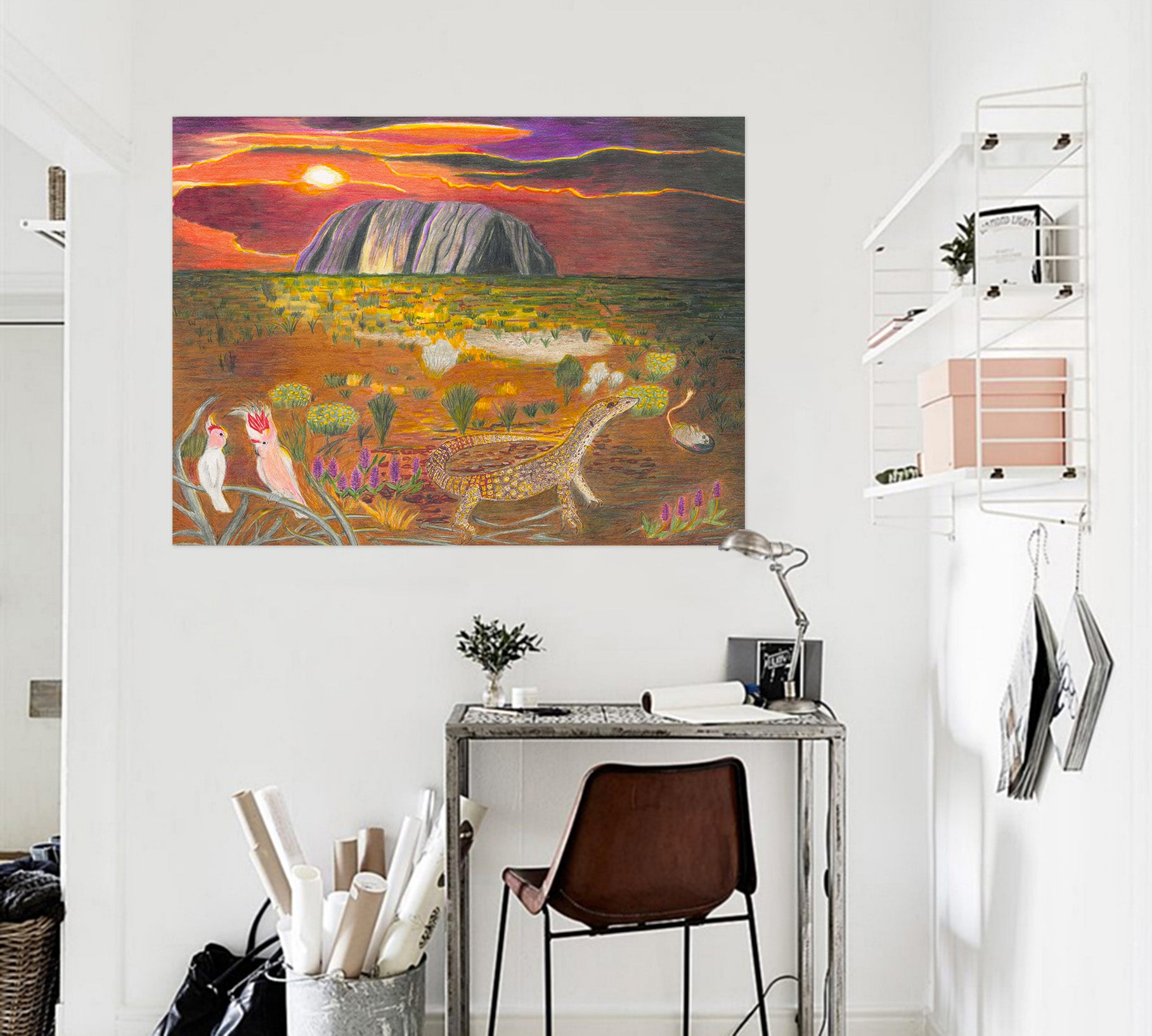 3D Sunset Steppe 023 Michael Sewell Wall Sticker