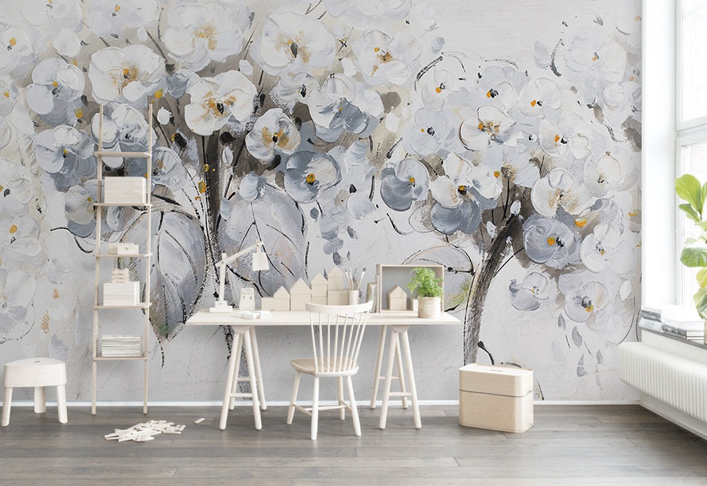 3D Oil Painting Flower WC379 Wall Murals