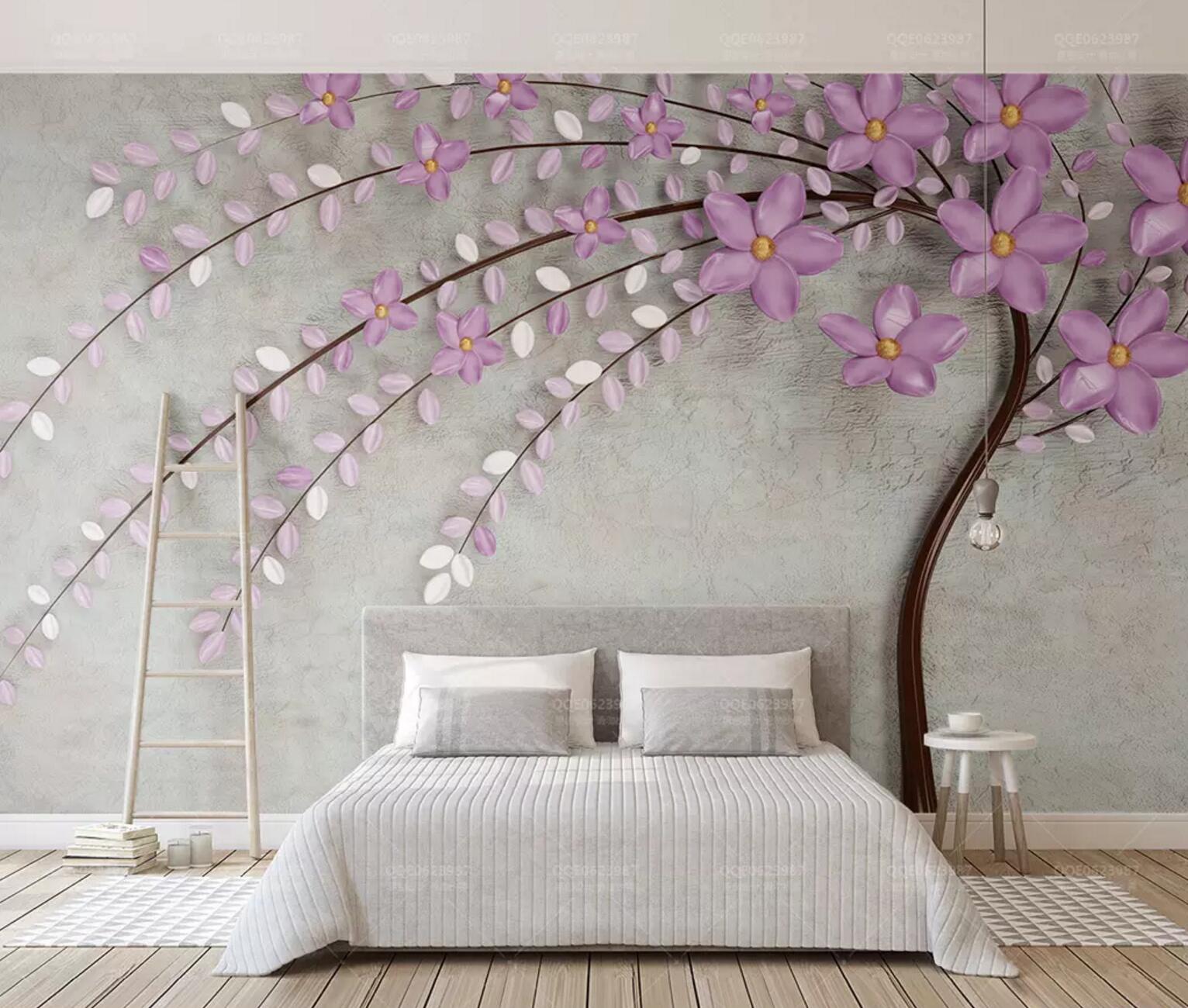 3D Plum Blossom WC529 Wall Murals