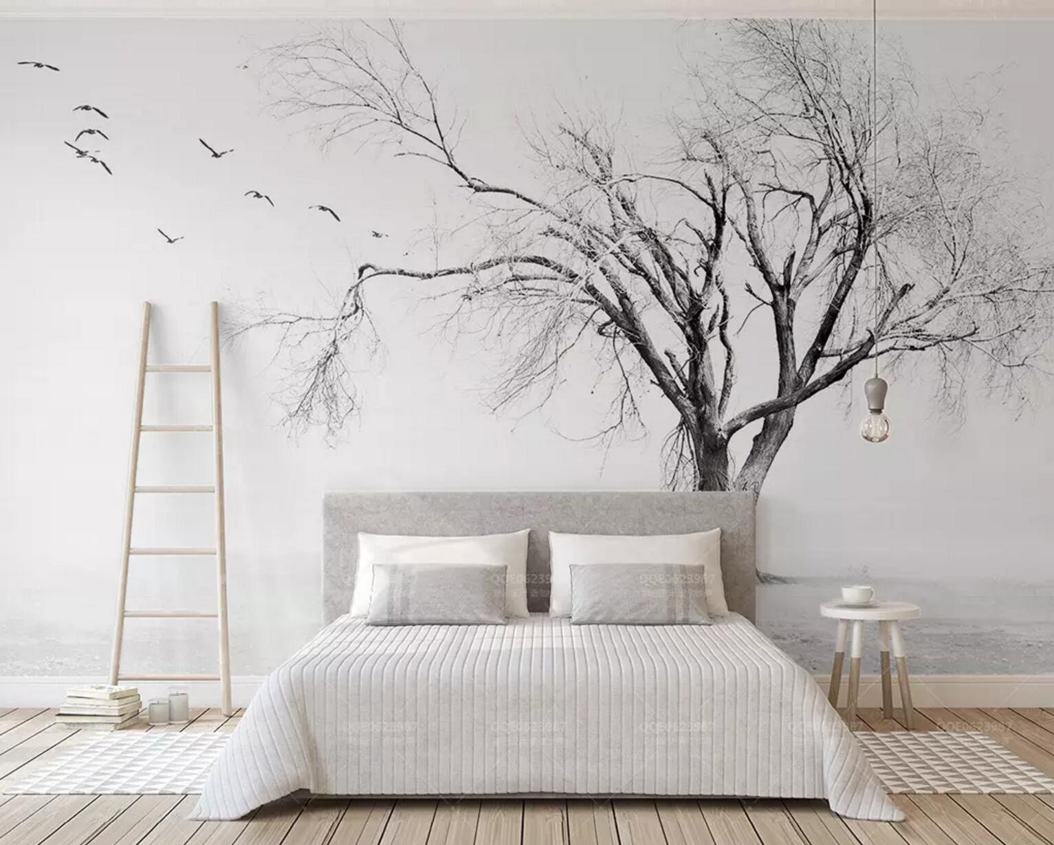 3D Withered Goose WC358 Wall Murals