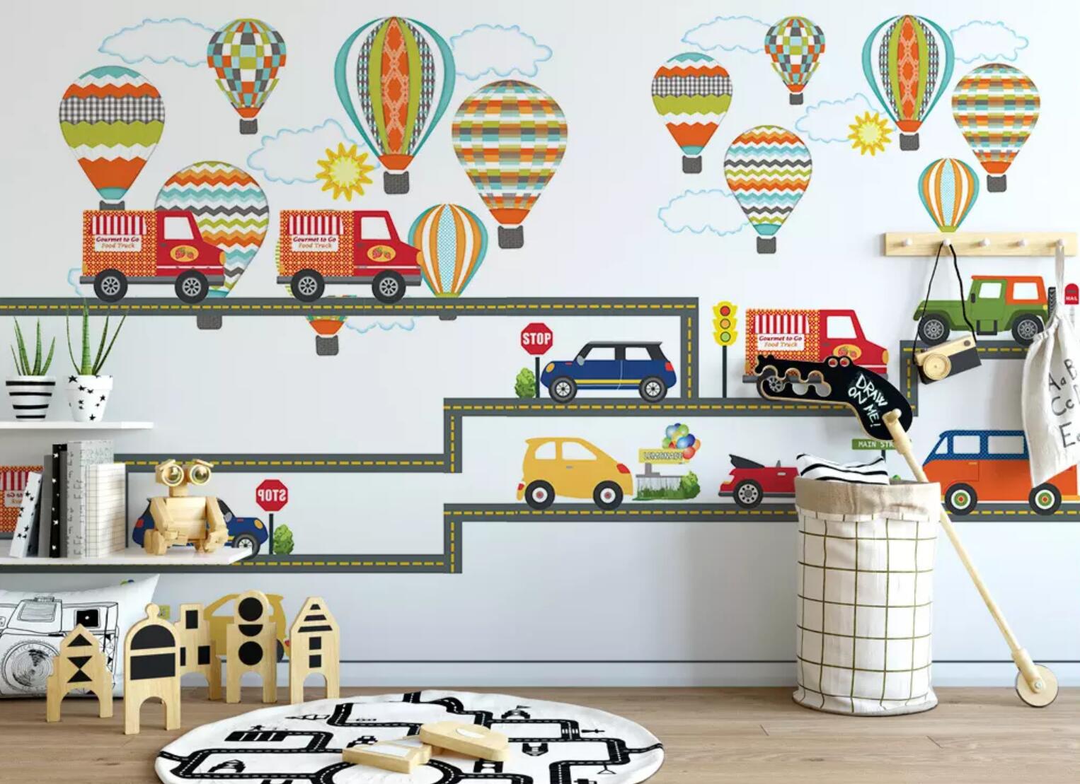 3D Car Balloon WC500 Wall Murals