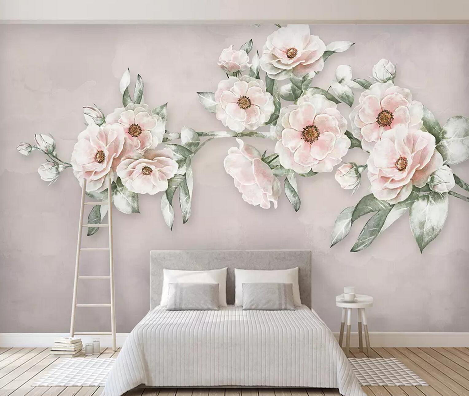 3D Blooming Flower WC805 Wall Murals