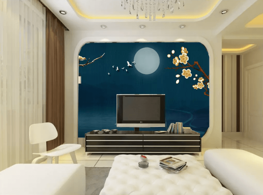 3D Moon Swan Tour 1386 Wallpaper AJ Wallpaper 2 