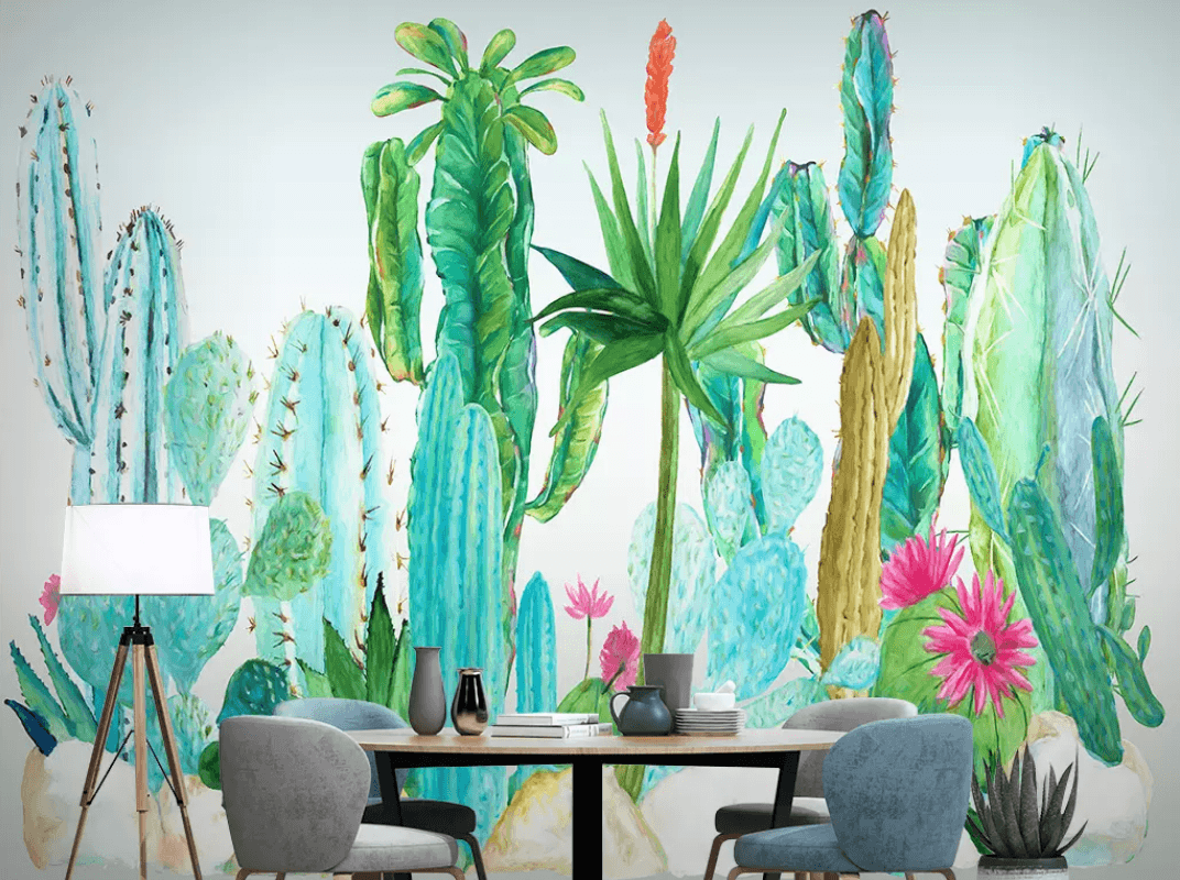 3D Cactus 1021 Wall Murals Wallpaper AJ Wallpaper 2 