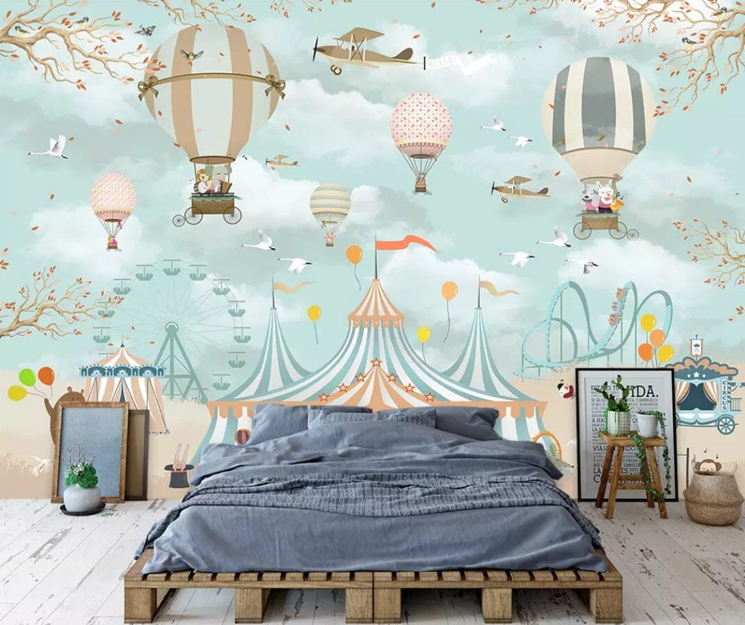 3D Hot Air Balloon 1685 Wall Murals Wallpaper AJ Wallpaper 2 