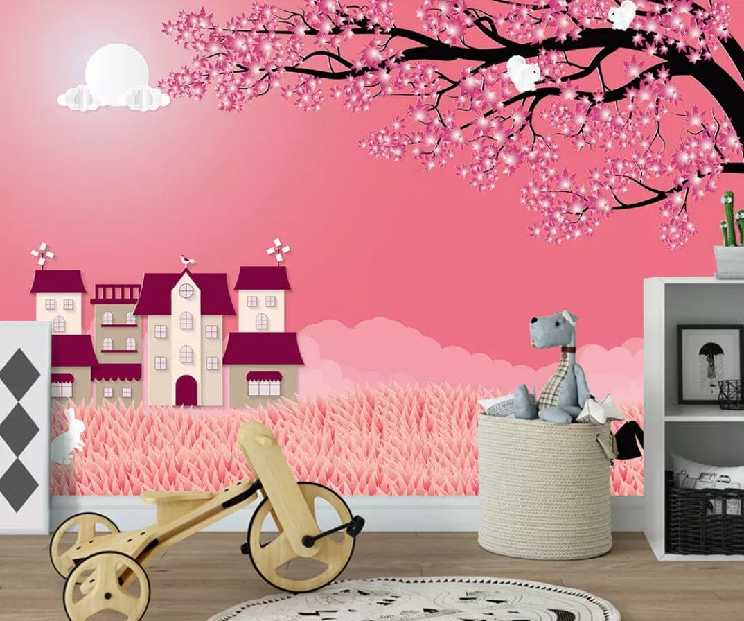 3D Cherry Tree 2373 Wall Murals Wallpaper AJ Wallpaper 2 