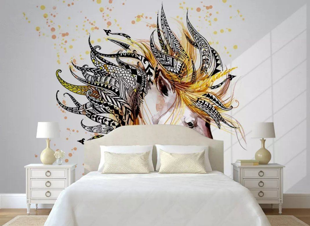 3D Color Horse 189 Wall Murals Wallpaper AJ Wallpaper 2 