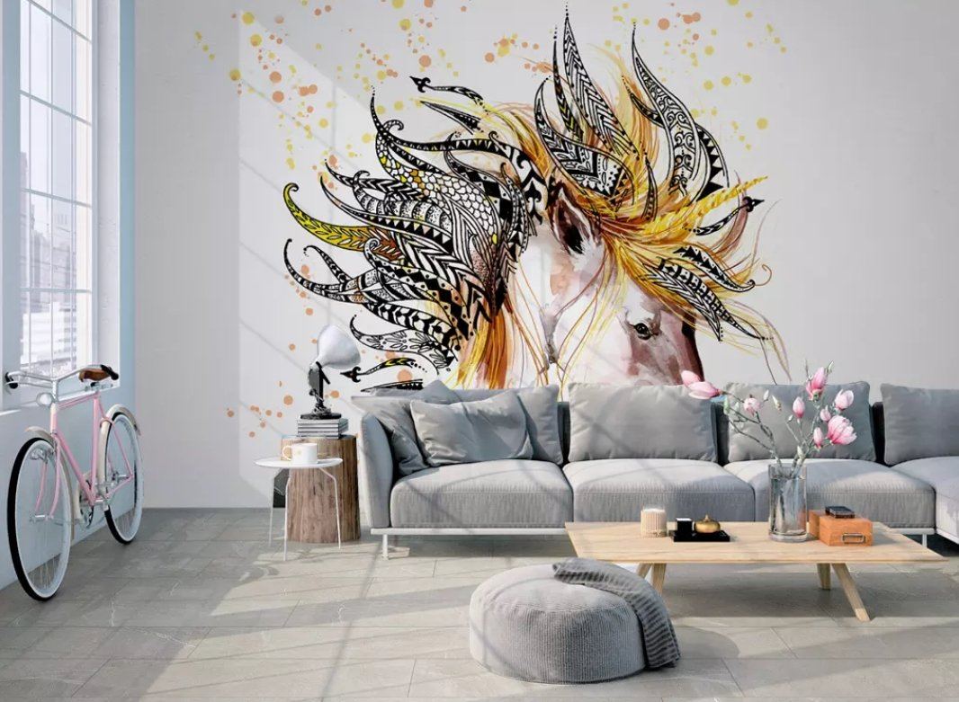 3D Color Horse 189 Wall Murals Wallpaper AJ Wallpaper 2 