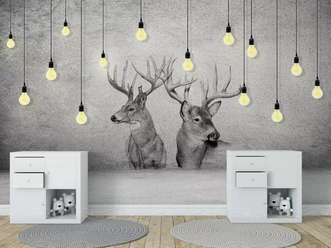 3D Elk 1415 Wall Murals Wallpaper AJ Wallpaper 2 