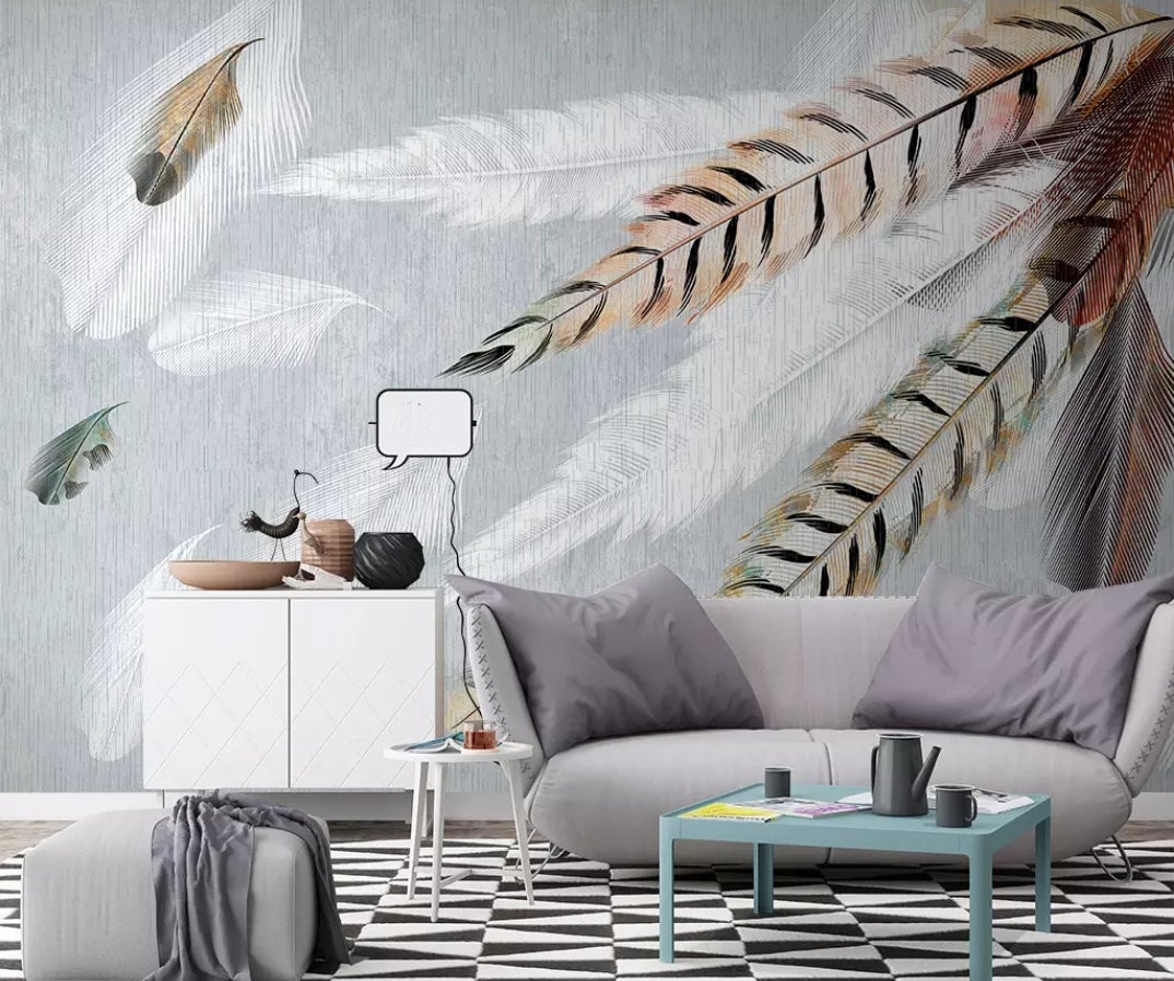 3D Feather 712 Wall Murals Wallpaper AJ Wallpaper 2 