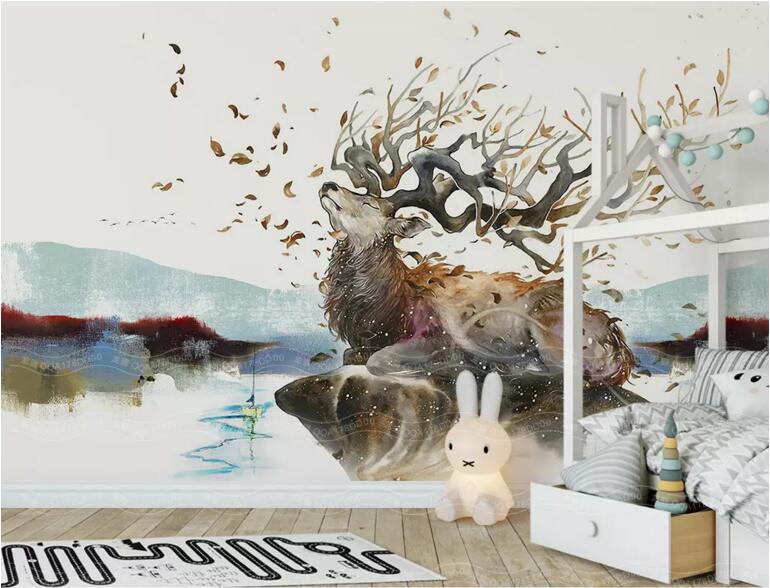 3D Elk 1339 Wall Murals Wallpaper AJ Wallpaper 2 