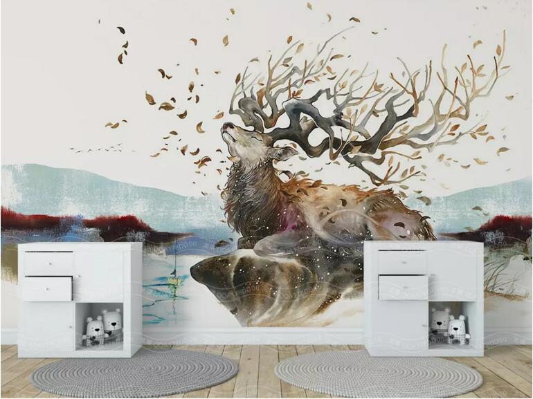 3D Elk 1339 Wall Murals Wallpaper AJ Wallpaper 2 