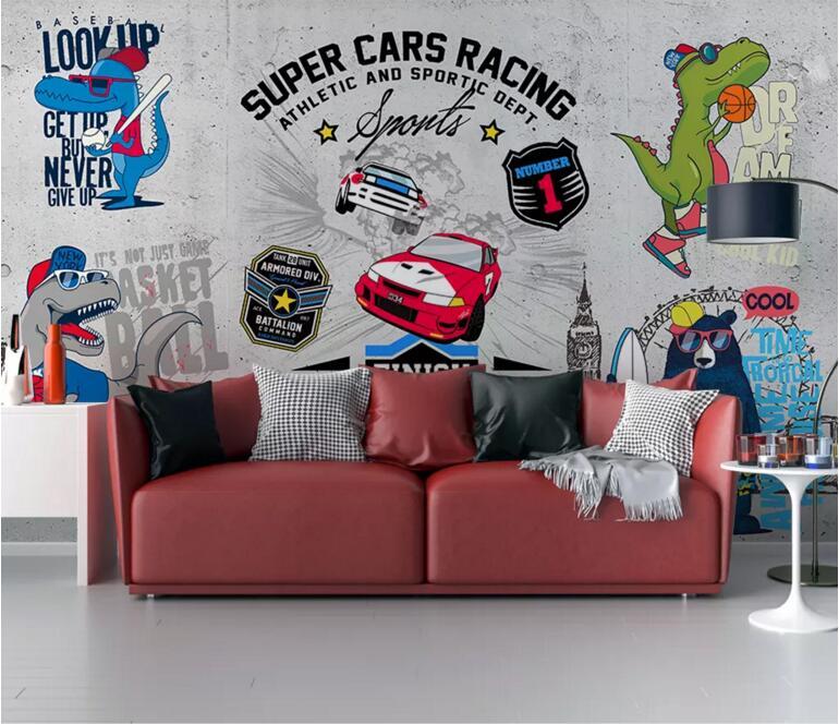 3D Car 413 Wall Murals Wallpaper AJ Wallpaper 2 