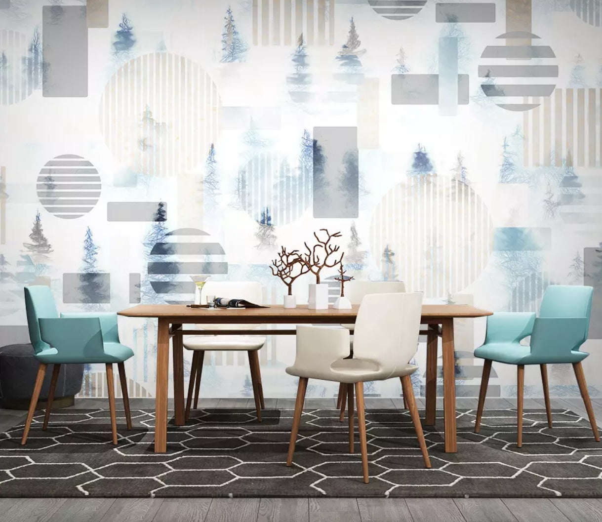 3D Color Geometry 1451 Wall Murals Wallpaper AJ Wallpaper 2 