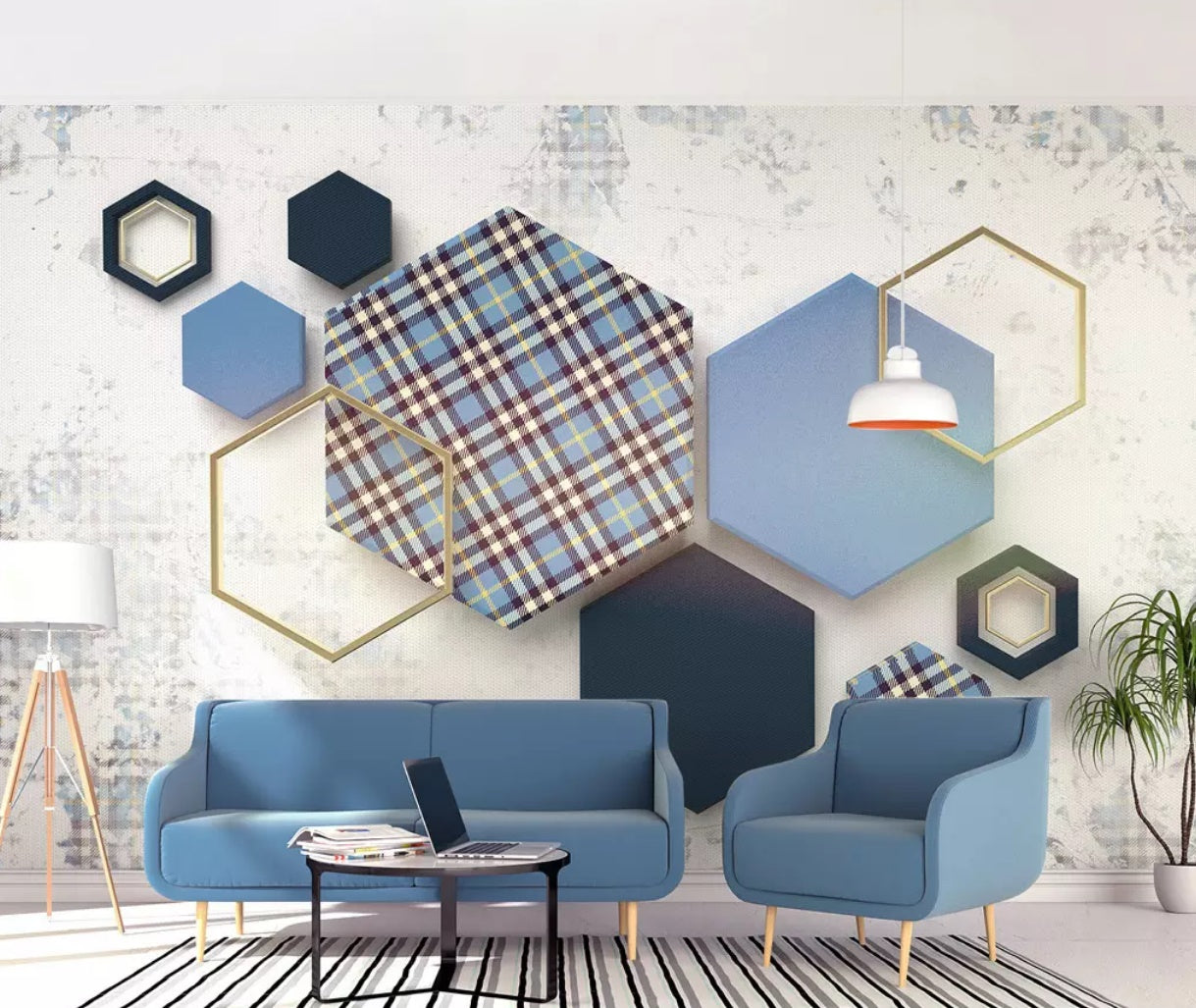 3D Color Geometry 1452 Wall Murals Wallpaper AJ Wallpaper 2 