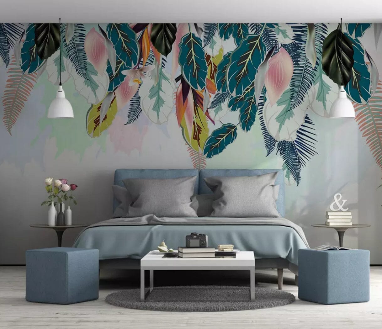 3D Colored Leaves 1651 Wall Murals Wallpaper AJ Wallpaper 2 