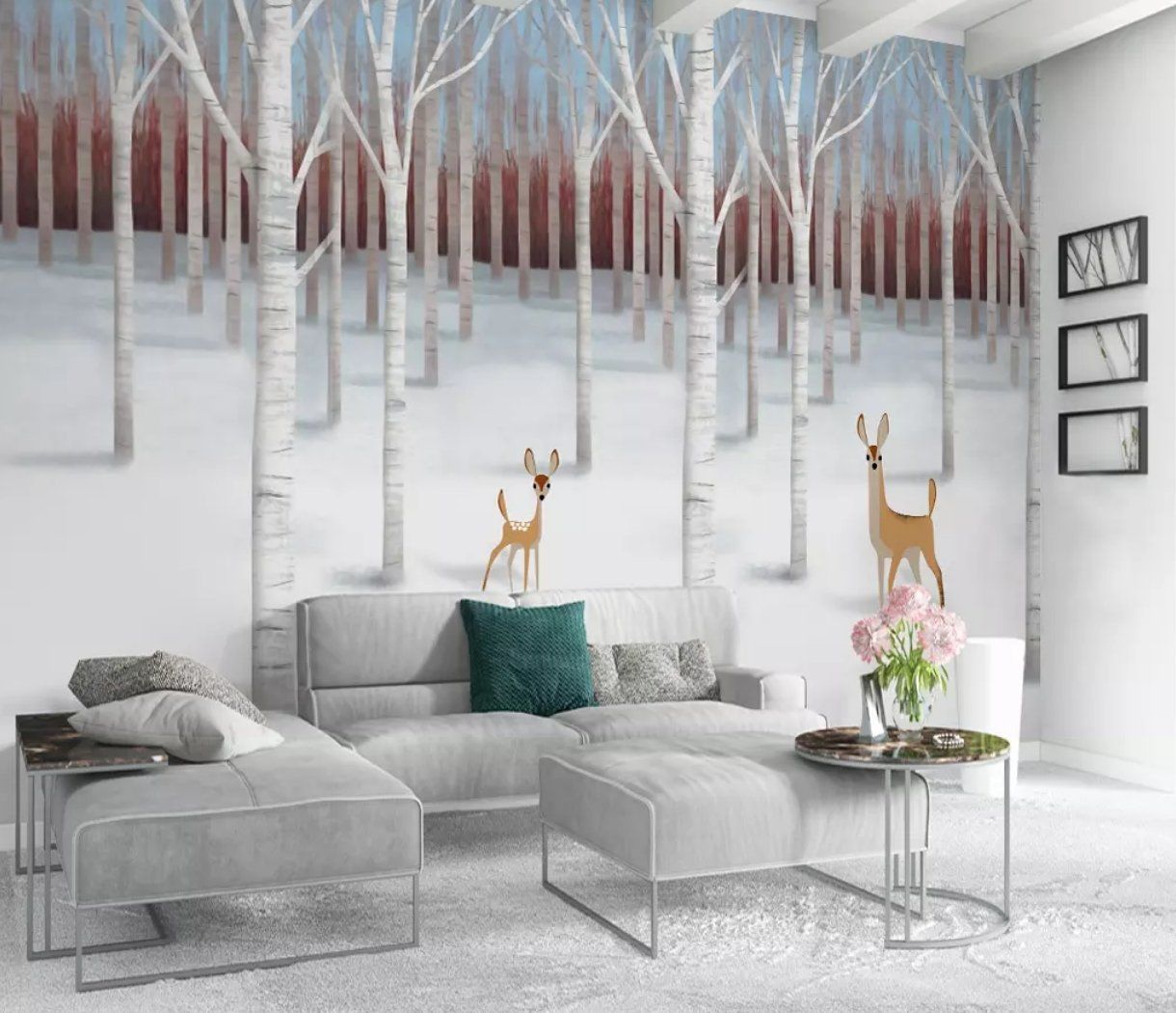 3D Fawn 1321 Wall Murals Wallpaper AJ Wallpaper 2 