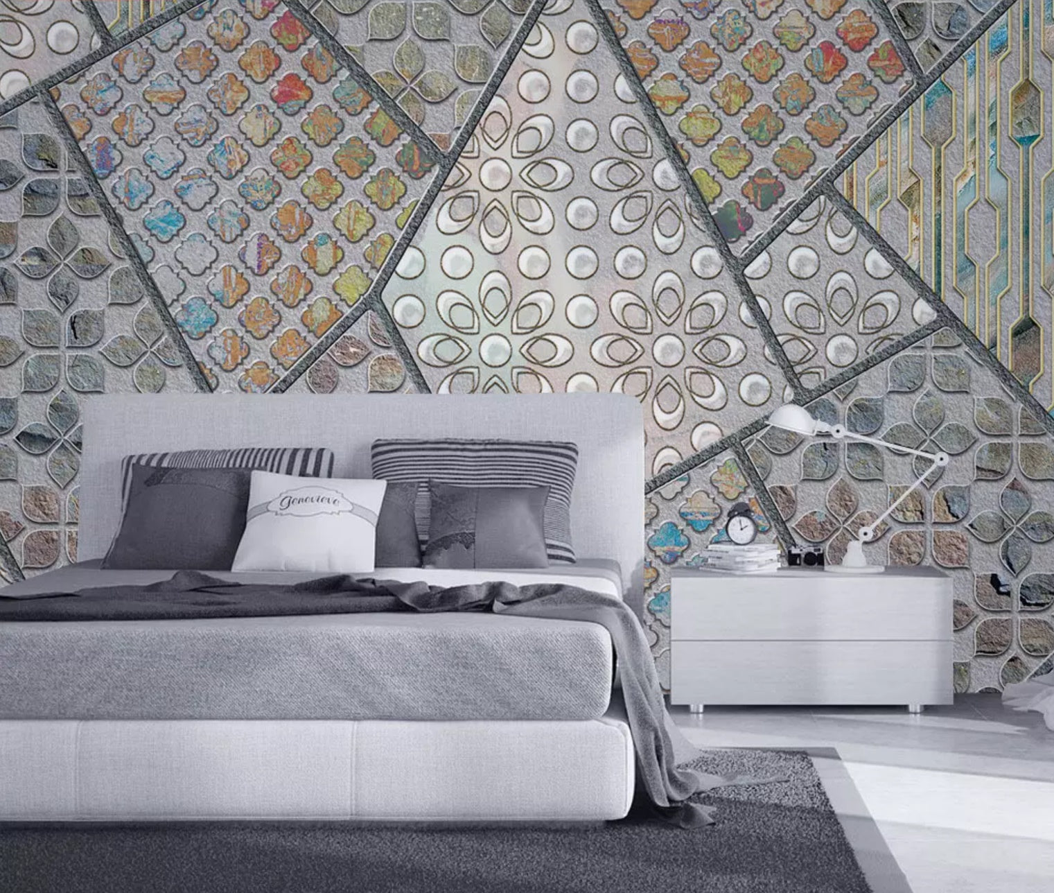 3D Geometric Patterns 1158 Wall Murals Wallpaper AJ Wallpaper 2 