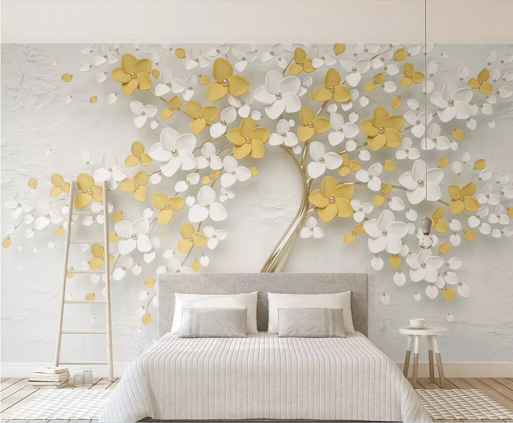 3D Origami Petals 2485 Wall Murals Wallpaper AJ Wallpaper 2 