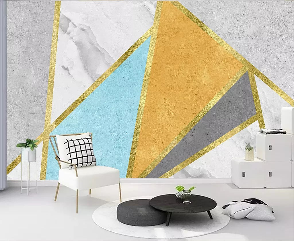 3D Colored Triangle 1790 Wall Murals Wallpaper AJ Wallpaper 2 