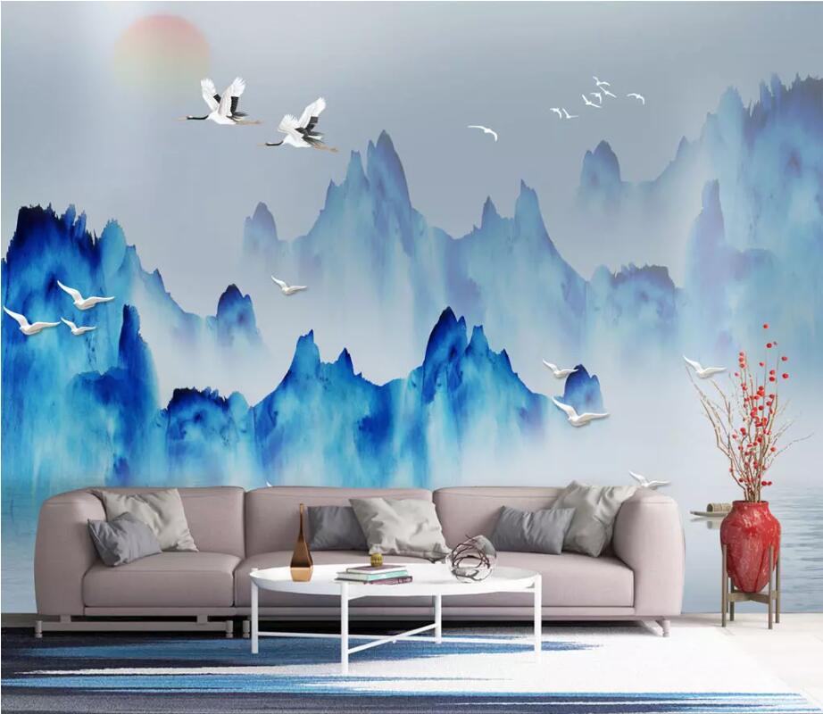 3D Mountain Bird 1826 Wall Murals Wallpaper AJ Wallpaper 2 