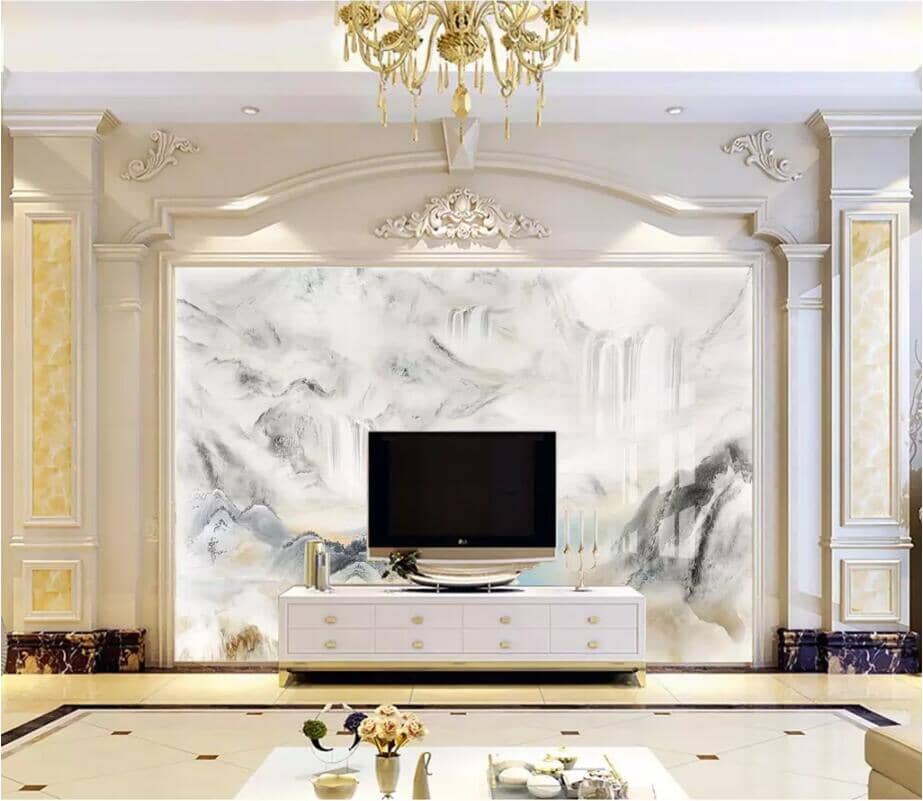 3D White Alpine 2451 Wall Murals Wallpaper AJ Wallpaper 2 