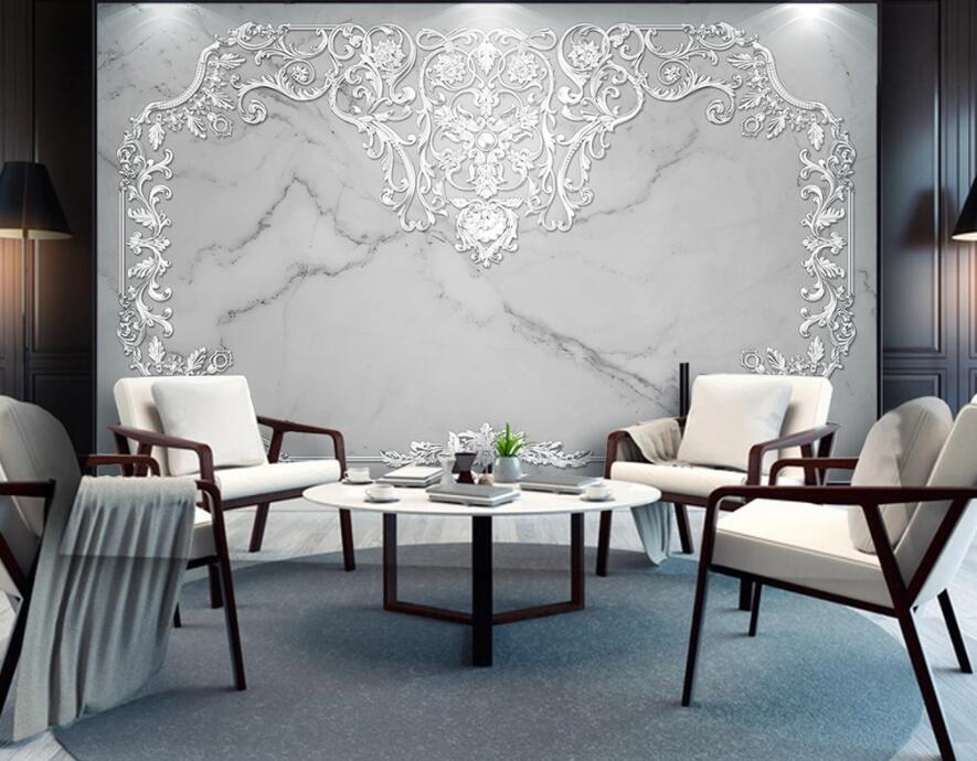 3D White Pattern 1475 Wall Murals Wallpaper AJ Wallpaper 2 