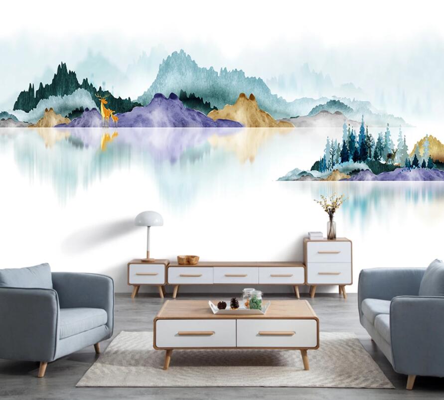 3D Colored Landscape 969 Wall Murals Wallpaper AJ Wallpaper 2 