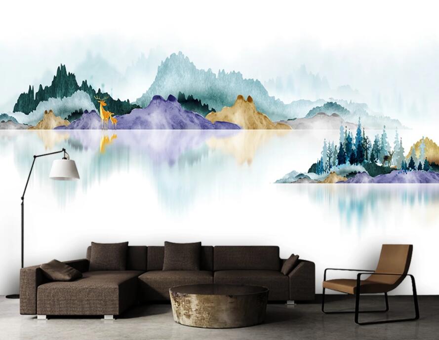 3D Colored Landscape 969 Wall Murals Wallpaper AJ Wallpaper 2 