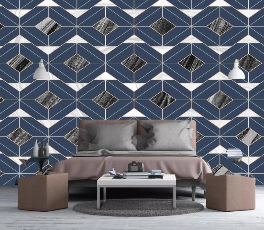 3D Geometric Patterns 1899 Wall Murals Wallpaper AJ Wallpaper 2 