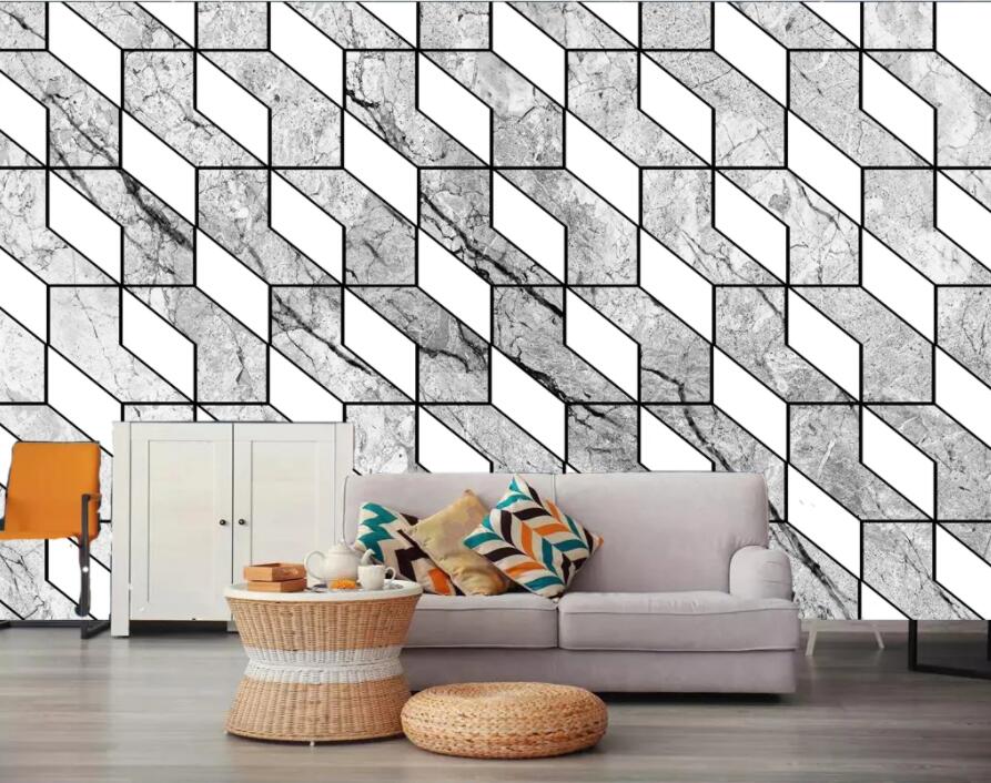 3D Geometric Patterns 1980 Wall Murals Wallpaper AJ Wallpaper 2 