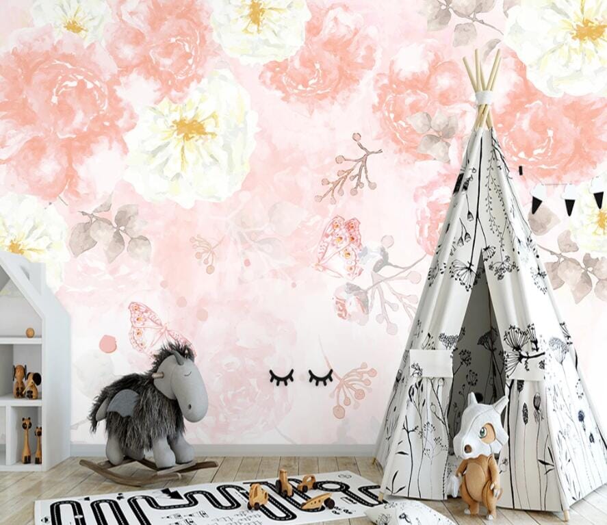 3D Pink Flowers 2511 Wall Murals Wallpaper AJ Wallpaper 2 