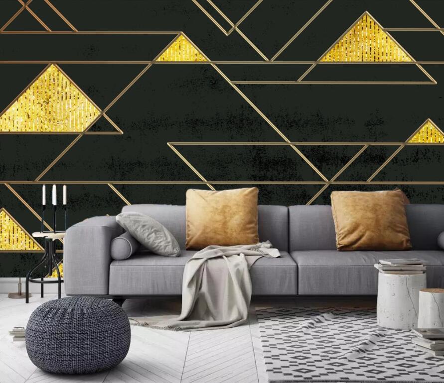 3D Triangle 1882 Wall Murals Wallpaper AJ Wallpaper 2 